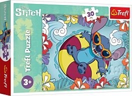 Puzzle 30 pièces Lilo et Stitch en vacances Trefl - Puzzles enfants ...