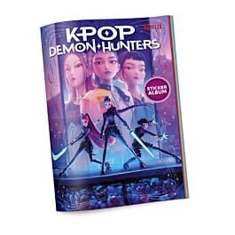 Pack album + 5 pochettes stickers KPop Demon Hunters
