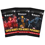 Deck Commander Magic Marvel Super Heroes – Les Vengeurs – 100 Cartes Prêt-à-jouer, 30 Nouvelles Cartes, Version Française