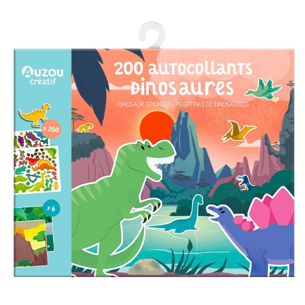 200 autocollants dinosaures Auzou - Dinosaures Auzou