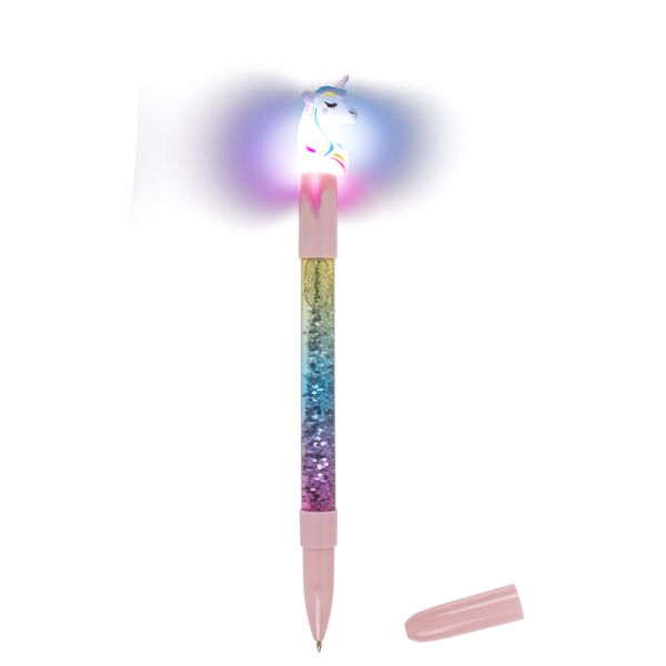 stylo licorne lumineux