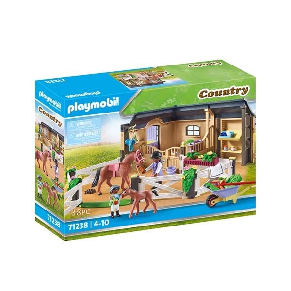 Etable et carrière pour chevaux Playmobil Country - Playmobil