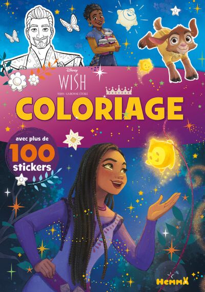 Disney Wish - Coloriage avec plus de 100 stickers - Livres Disney