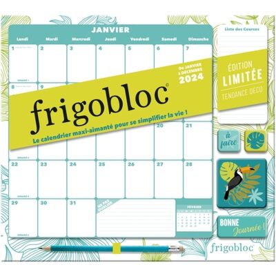 Frigobloc Mensuel 2024 - Calendrier d'organisation familiale / mois (de  sept. 2023 à déc. 2024) - Play Bac (Copie)