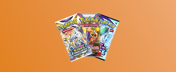 Cartes Pokémon : boosters et coffrets JCC
