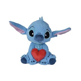 Peluche Stitch avec cœur 25cm Disney