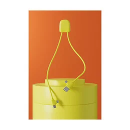 Cable de charge 27W et data transfert ICE-C jaune Xoopar