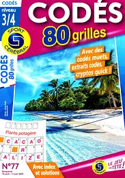 Magazine Codes 80 gr niv 3/4, numéro 77, du 16/04/2025