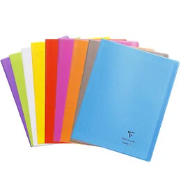 Cahier piqué 96 pages 24 x 32 cm Séyès Koverbook Clairefontaine Coloris Aléatoire