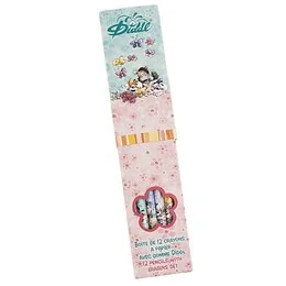 Boîte de 12 crayons à papier avec gomme Diddl