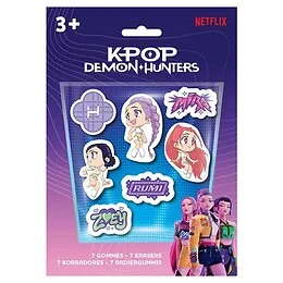 Set de 7 gommes Kpop Demon Hunters