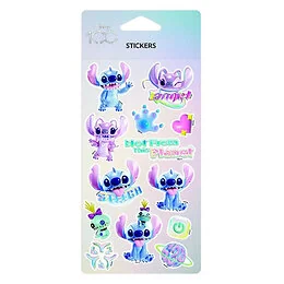 Planche de 13 Stickers Stitch Disney 100 ans