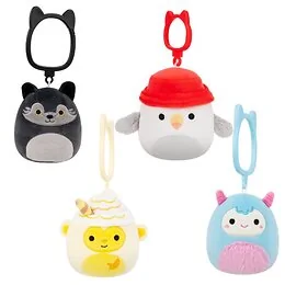 Porte-clé Peluche Squishmallows Original 9cm - Modèle aléatoire
