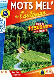 Magazine Mots mel de saison, numéro 31, du 03/09/2026