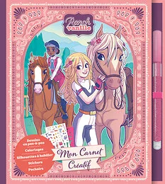 Mon carnet créatif   Ranch Vanille (feutre pailleté, stickers et pochoirs)