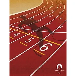Affiche officielle Parathlétisme 30x40 cm JO Paris 2024 