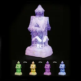 Maison Noël lumineuse 25 cm