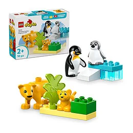 Lego Duplo Ma ville - Familles d’animaux sauvages pingouins et lions - Lego 10442