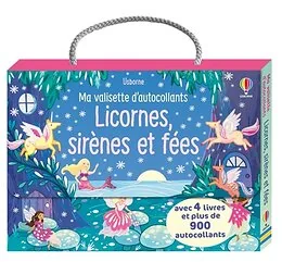 Ma valisette d'autocollants Licornes, sirènes et fées : avec de nombreux autocollants brillants ! Dès 3 ans