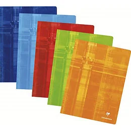 Cahier piqué 96 pages 24 x 32 cm Q.5x5 Clairefontaine Coloris Aléatoire