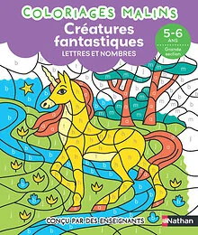 Animaux fantastiques Lettres et nombres GS - Coloriages malins