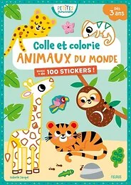 Colle et colorie - Animaux du monde