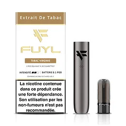 Starter Kit cigarette électronique Extrait de tabac - tabac Virginie 18mg Fuyl