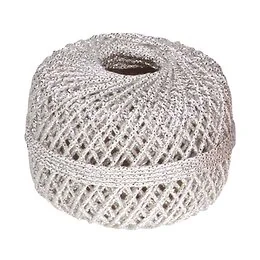 Pelote de fil métallisé argent 20mx1mm Clairefontaine