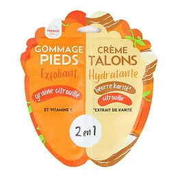 Duo Gommage Pieds Crème Talons 2 en 1 Graines de Citrouilles et Vitamine C