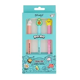 Coffret 3 stylos effaçables BoBo Mr Wonderful Etoile Avocat et Licorne 