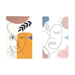 Cahier coutures A5 Abstract Faces Smile 13 x 21 cm Modèle Aléatoire