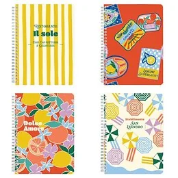 Carnet ligné reliure intégrale A5 14,8x21cm 148 pages Dolce Amore modèle aléatoire 