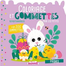 Mon P'tit Hemma - Coloriage et gommettes pour les petits - Pâques - + de 200 gommettes repositionnables
