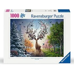Puzzle 1000 pièces Cerf fantastique fil des saisons Ravensburger