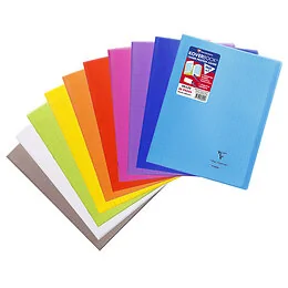 Cahier Koverbook 24 x 32 cm 48 pages séyes Clairefontaine Coloris Aléatoire