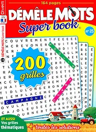 Magazine Demele mots super book, numéro 25, du 12/08/2026