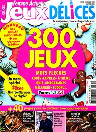 Magazine Femme actuelle jeux delices, numéro 38, du 21/11/2024