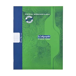 Cahier brouillon 17 x 22 cm 48 pages Séyès Calligraphe  Coloris Aléatoire
