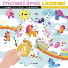 Stickers épais - Licornes