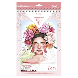 Bloc coloriage multi-techniques 20 feuilles A4 Les femmes Odelia Clairefontaine