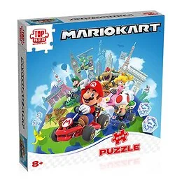 Puzzle 500 pièces autour du monde Mario kart