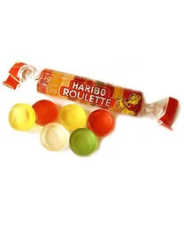 Haribo Roulette fruits tubo 45 pièces
