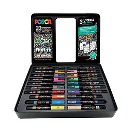 Mallette 20 marqueurs Doodle Art PHM Posca