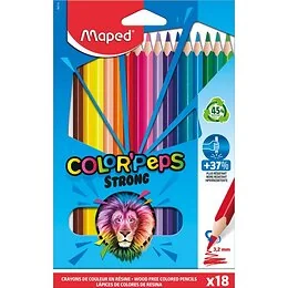 Pochette 18 crayons de couleur Color'Peps Strong Maped