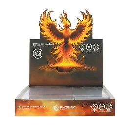 Lot de 12 protections souples Cristal pour Pokébox Phoenix Shield