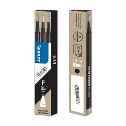 Lot 3 recharges stylo roller noir fin FriXion Pilot