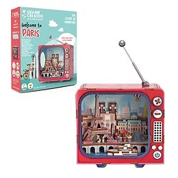 Maquette 3D en bois TV Paris - Graine créative