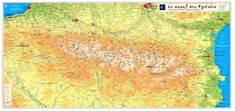 MASSIF DES PYRENEES ET LES CHEMINS VERS ST-JACQUES DE COMPOSTELLE 62 X 42CM
