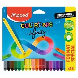 RDC 18 Crayons de couleur Color'Peps Infinity format promo Maped