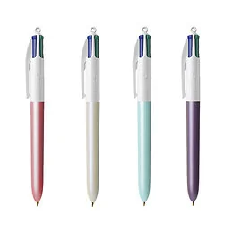 stylo 4 couleurs nacre